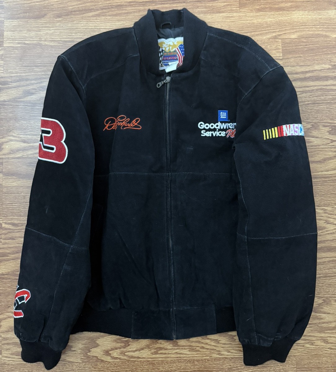 Vintage NASCAR Dale Earnhardt Sr Jeff Hamilton Racing GM Goodwrench Jacket  XL