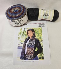 Mary Maxim Double Knit Floral Scarf Kit Grand...