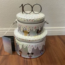 Loungefly LF Disney 100 Celebration Cake Crossbody Bag 100th Anniversary NWT