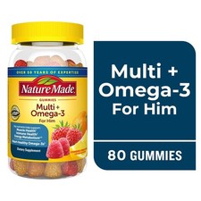 Nature Made Mens Multivitamin  Omega-3 Gummies   80 Count