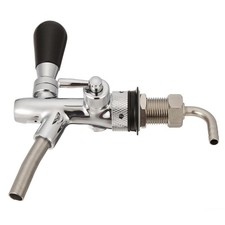 Adjustable Draft Beer Faucet G5/8 Shank w/ Chrome Plating For Kegerator Tap