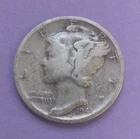 1941 S mercury silver dime San Francisco VF WII Era