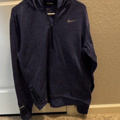 Nike Running Dri-FIT Therma Sphere Element Men s L Blue/Purple  1/4 Zip 