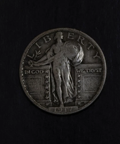 1917 Type 2 Standing Liberty Quarter Choice VF    Lot 4976