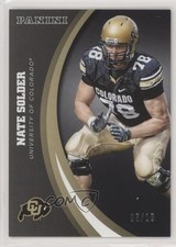 2016 Panini Colorado Buffaloes Black 8/10 Nate Solder #35 a8r