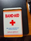 Vintage Band-Aid Metal Tin Box Empty - 85 Sheer Comfort-Flex Bandages