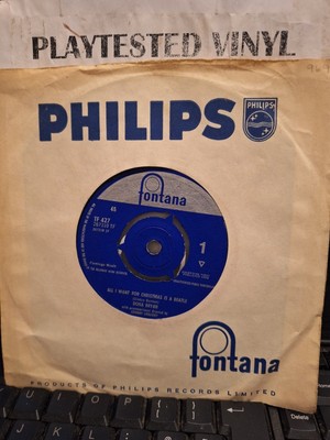 DORA BRYAN ALL I WANT FOR CHRISTMAS IS A BEATLE FONTANA VG+7''  VINYL 45 SINGLE