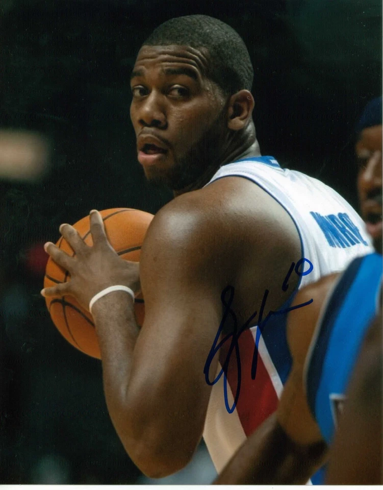 GREG MONROE SIGNED DETROIT PISTONS 8" x 10" PHOTO W/ COA GEORGETOWN - Image 1 of 1