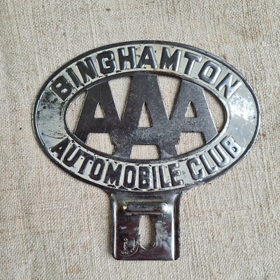 B2400 Automobil Plakette | AAA Binghamton Automobile Club | USA