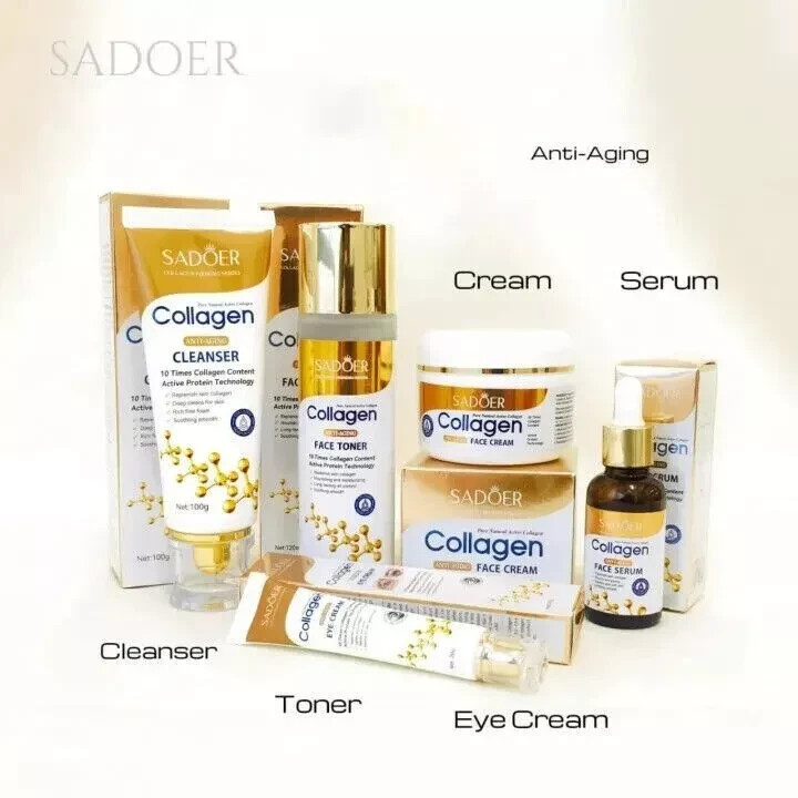 SADOER 5-in-1 Collagen Anti-Aging Skincare Set with Free Global Shipping