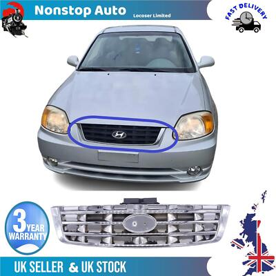 Frontgrill Chrom passend für Hyundai Accent II 2000-2005 8636025600