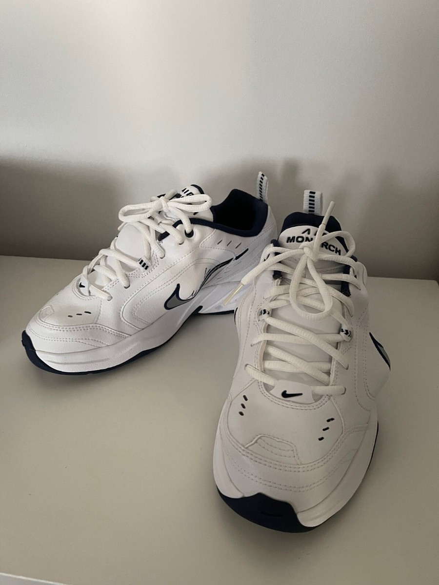 Size 6.5 - Nike Martine Rose x Air Monarch IV White Navy | eBay