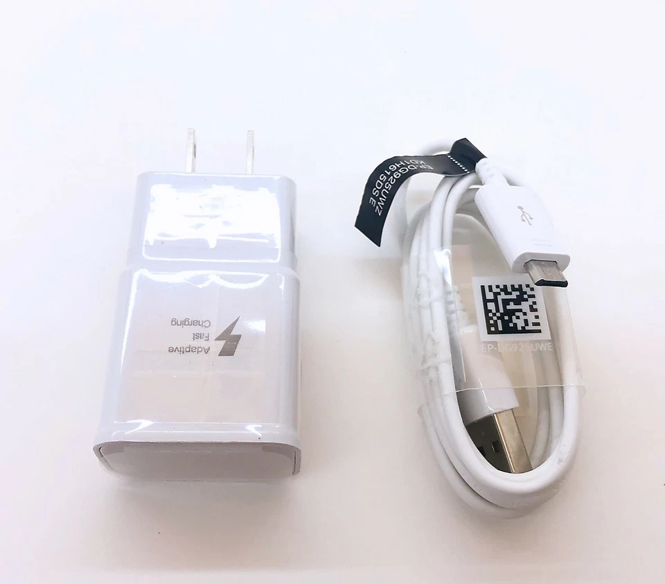 Fast Rapid Wall Charger Charging Cable Cord For Samsung Galaxy S6 S7 Cell Phone - Image 2 of 3