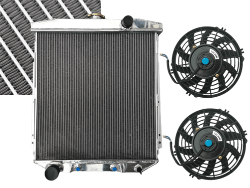 3ROW ALUMINUM RADIATOR FOR FORD FAIRLANE CAR SEDAN WAGON MAINLINE 1954 1955 1956 - Picture 2 of 12