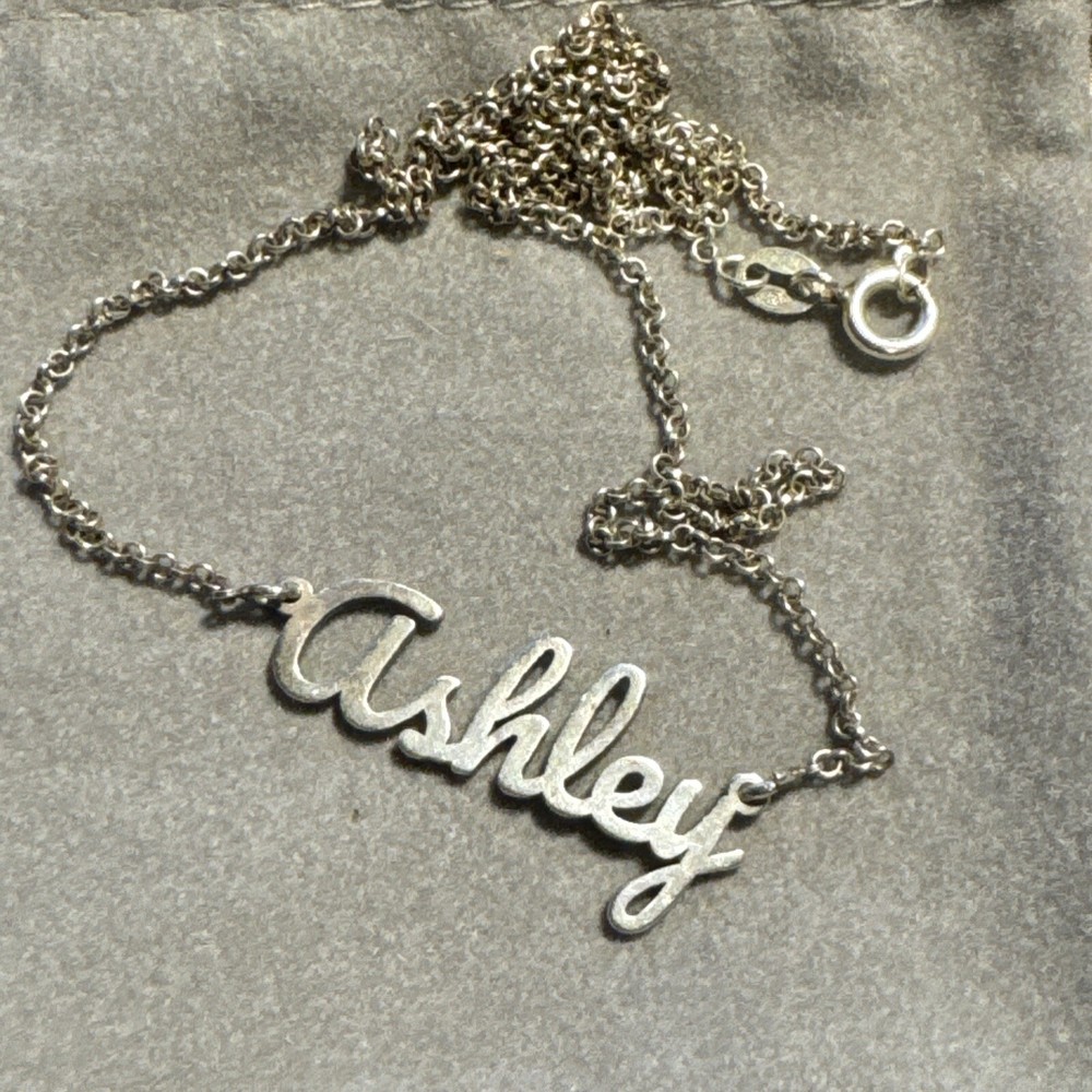 Striking Sterling 925 Name Plate 