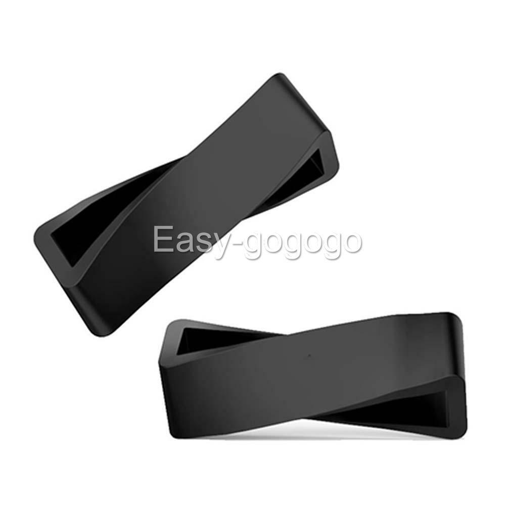 6X Silicone Rubber Garmin Watch Strap Band Keeper Holder Hoop Loop Ring
