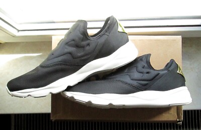 REEBOK CLASSIC ORTHOLITE FURYLITE SLIP ON LEO BLACK WHITE GOLD 42, 8, 10,5 NEU