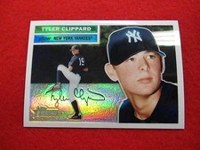 2005 Topps Heritage Chrome Tyler Clippard refractor baseball RC Yankees  375/556