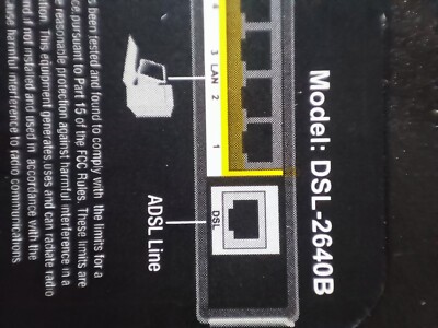 Modem Router WiFi D-Link DSL-2640B Wireless G ADSL2 LAN Wi-Fi