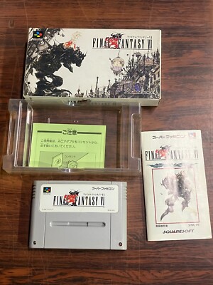 Final Fantasy VI 6 Nintendo Super Famicom W/Box and Manual Tested Japan ...