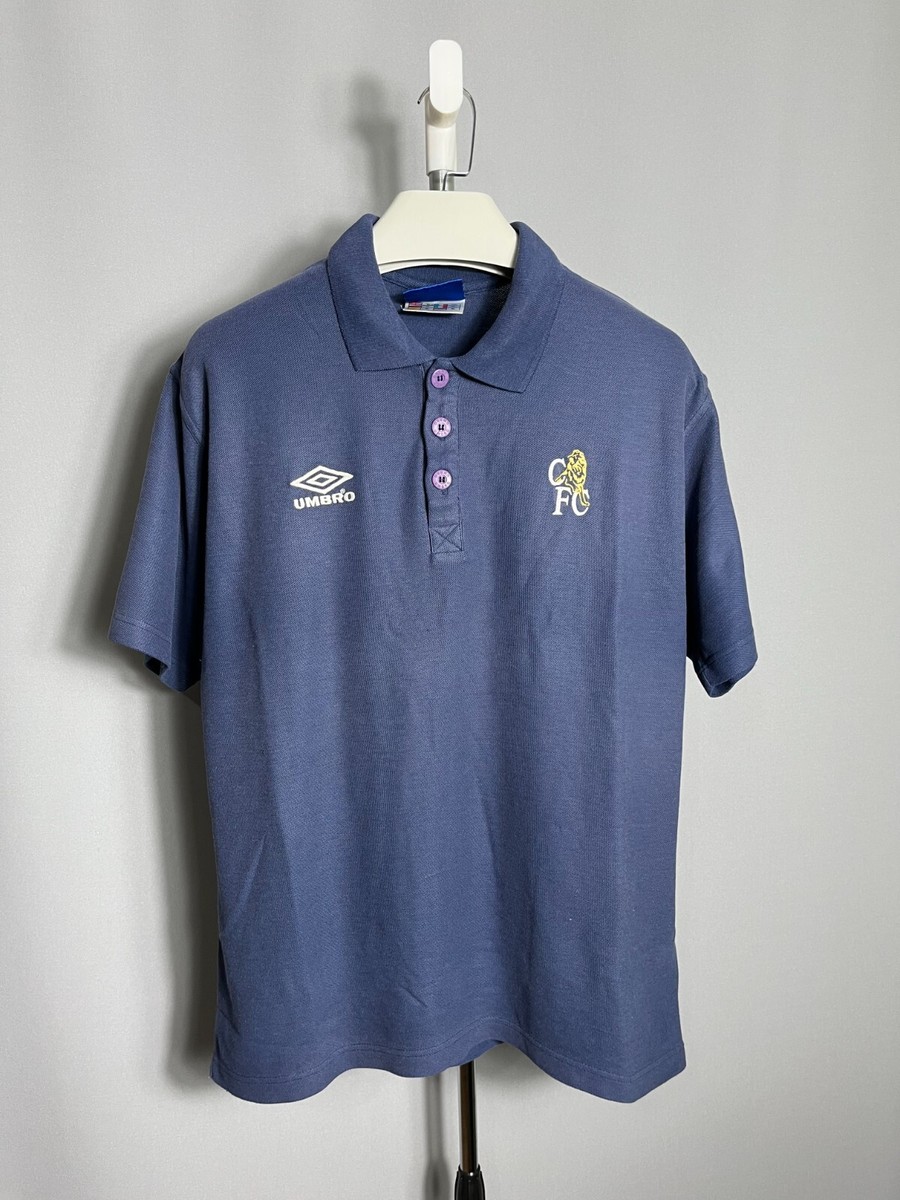 CHELSEA 1998 1999 FOOTBALL POLO SHIRT JERSEY UMBRO BLUE XLARGE | eBay