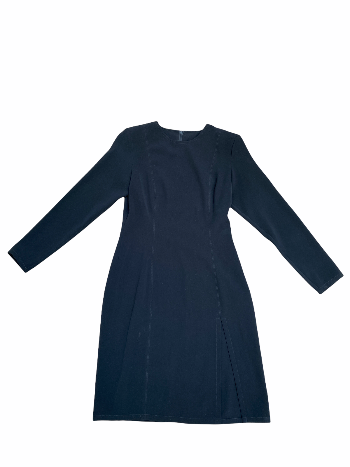 Abito nero Yves Saint Laurent con spalle imbottite taglia 40 US 6 S