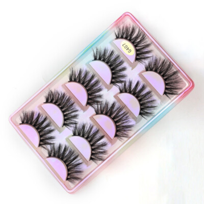 5x Sets Fake Wimpern Lang 3D Make Up Nerz Wimpern