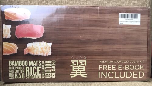 ALAS Premium Bamboo Sushi Making Kit NEW and Sealed