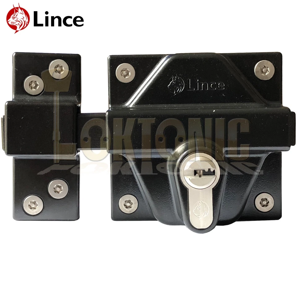 Lince Weld High Security Heavy Duty Euro Gate Slide Bolt Lock Wrought Iron Gates - Image 2 of 4
