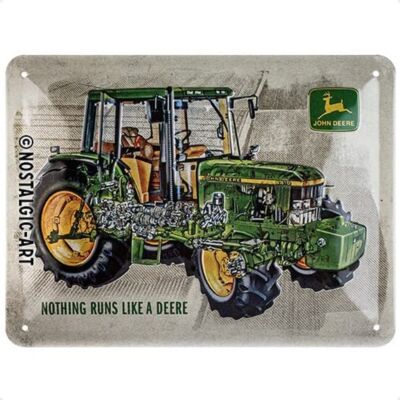 Nostalgic-Art - Blechschild 15x20 cm - John Deere - Model 6410 Cutaway