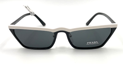 *NEW* PRADA ULTRAVOX SPECIAL COLLECTION SPR19U YC4 5S0 SUNGLASSES - BLACK/WHITE