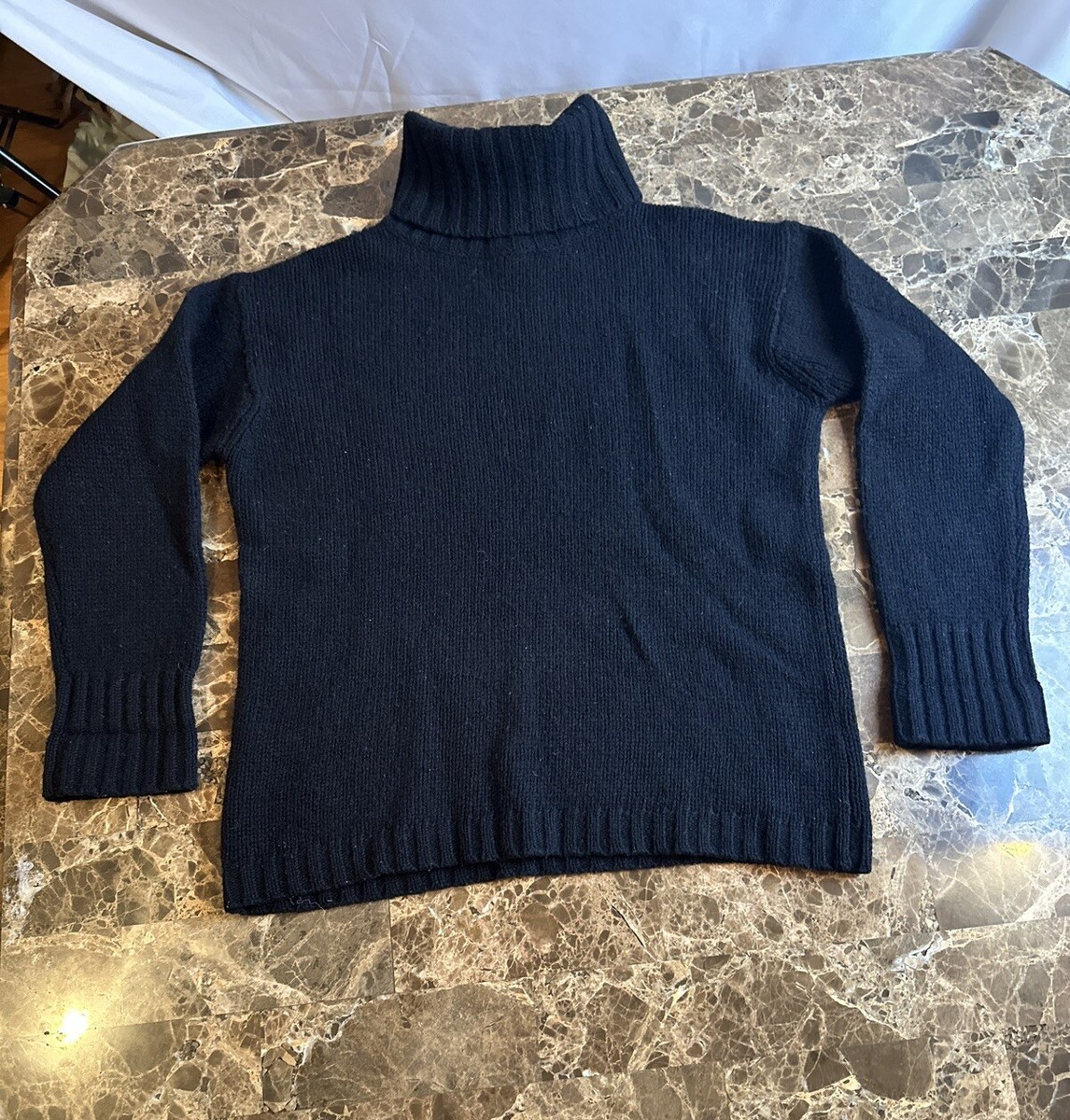 VINTAGE 90s J. CREW TURTLENECK WOOL GRUNGE SWEATER WOMEN MEDIUM