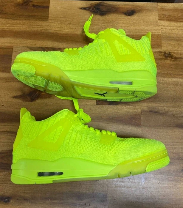 耐克 2019 JORDAN 4 IV AQ3559 700 FLYKNIT VOLT 尺寸 7 I III IV VI 1 3 4 6 11 XI — 第 3/4 张图片