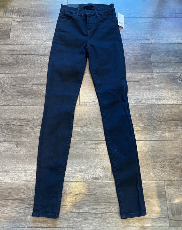 New J Brand Maria High Rise Skinny Leg Jeans In Bluebird Women Size 24 Authentic