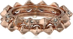 Authentic House of Harlow 1960 Rose Gold-Plated Spike Stack Ring