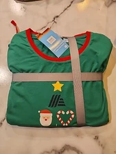 XL Aldi Gear Green Santa Logo Christmas Pajamas 2024 Limited Edition