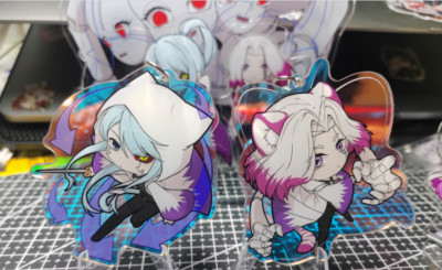 Anime Mashle: Magic and Muscles Abel Walker Abyss Razor Acrylic Keychain Keyring