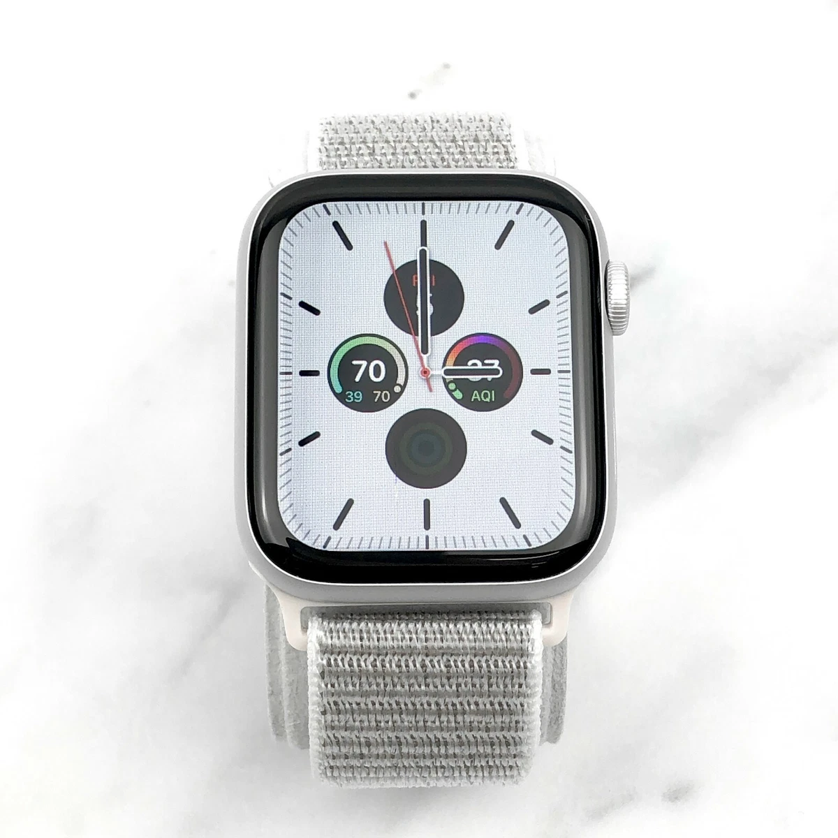 Apple Watch Series 6 Silver Aluminum 44mm with Silver Nylon Loop