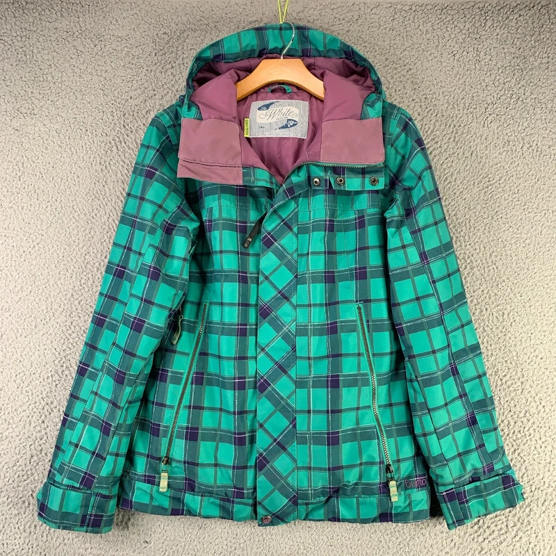 burton dryride white collection snowboard ski mountain jacket