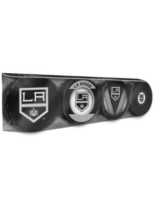 Los Angeles Kings Official NHL 4 Pack Puck Set Autograph-Retro-Stitch-Basic
