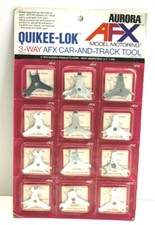 1973 Aurora USA NY 12pc Sealed Card AFX Quikee-Lok 3-Way Car  Track Tool 1590