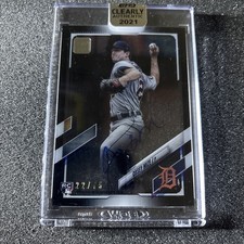 2021 Topps Clearly Authentic Autographs Black RC #CAA-CM Casey Mize 22/75