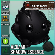 World Zero WZ - SHADOW ESSENCE - COAL #C0AA11 - CLOWN SKILL (FINAL ACT)