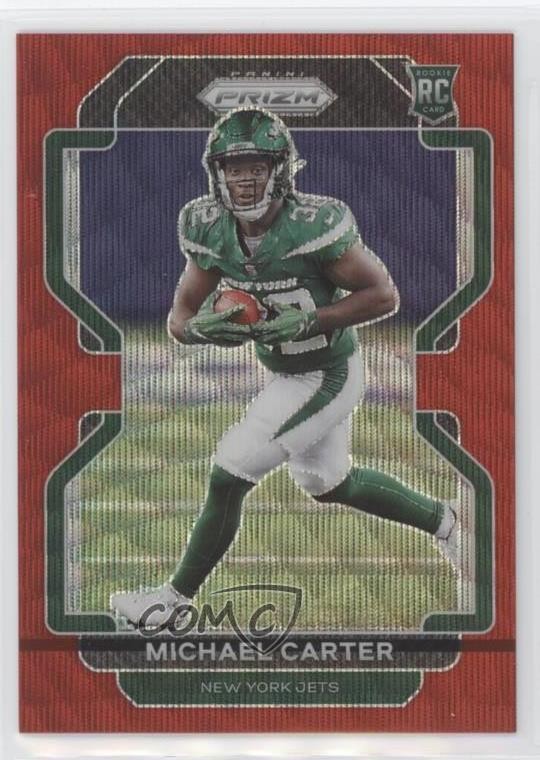 2021 Panini Prizm Rookie Red Wave Prizm 113/149 Michael Carter #365 0ps7