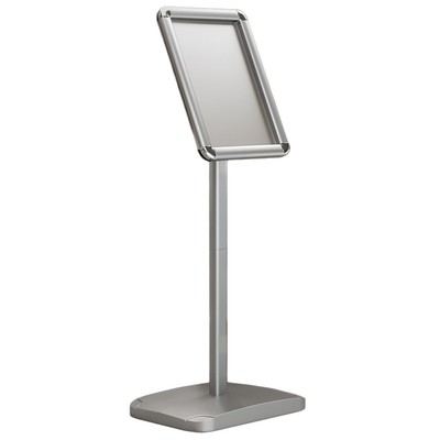 Atlanta | Infoständer | Silber | A4 | Premium | Menü Tafel Board Plakat Präse...