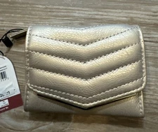 New! Mundi Women's RFID Wallet Champagne. Small Wallet New