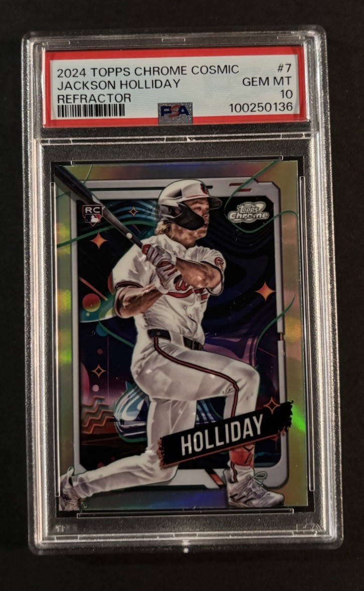 2024 Topps Cosmic Chrome Jackson Holliday #7 Refractor PSA 10