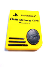 Vintage MagicGate PlayStation 2 8MB Memory Card untested yellow