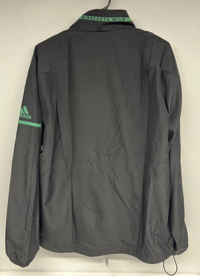 Chaqueta de Entrenamiento Minnesota Wild Adidas NHL Pista Para Hombre Negra Mediana NUEVA CON ETIQUETAS NUEVA CON ETIQUETAS Foto 2 de 4