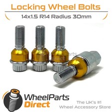 Chrom GEN2 14x1,5 Schlossschrauben für Audi RS E-Tron GT 21-24 auf Originalfelgen